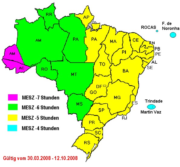 Zeitzone Brasilien
